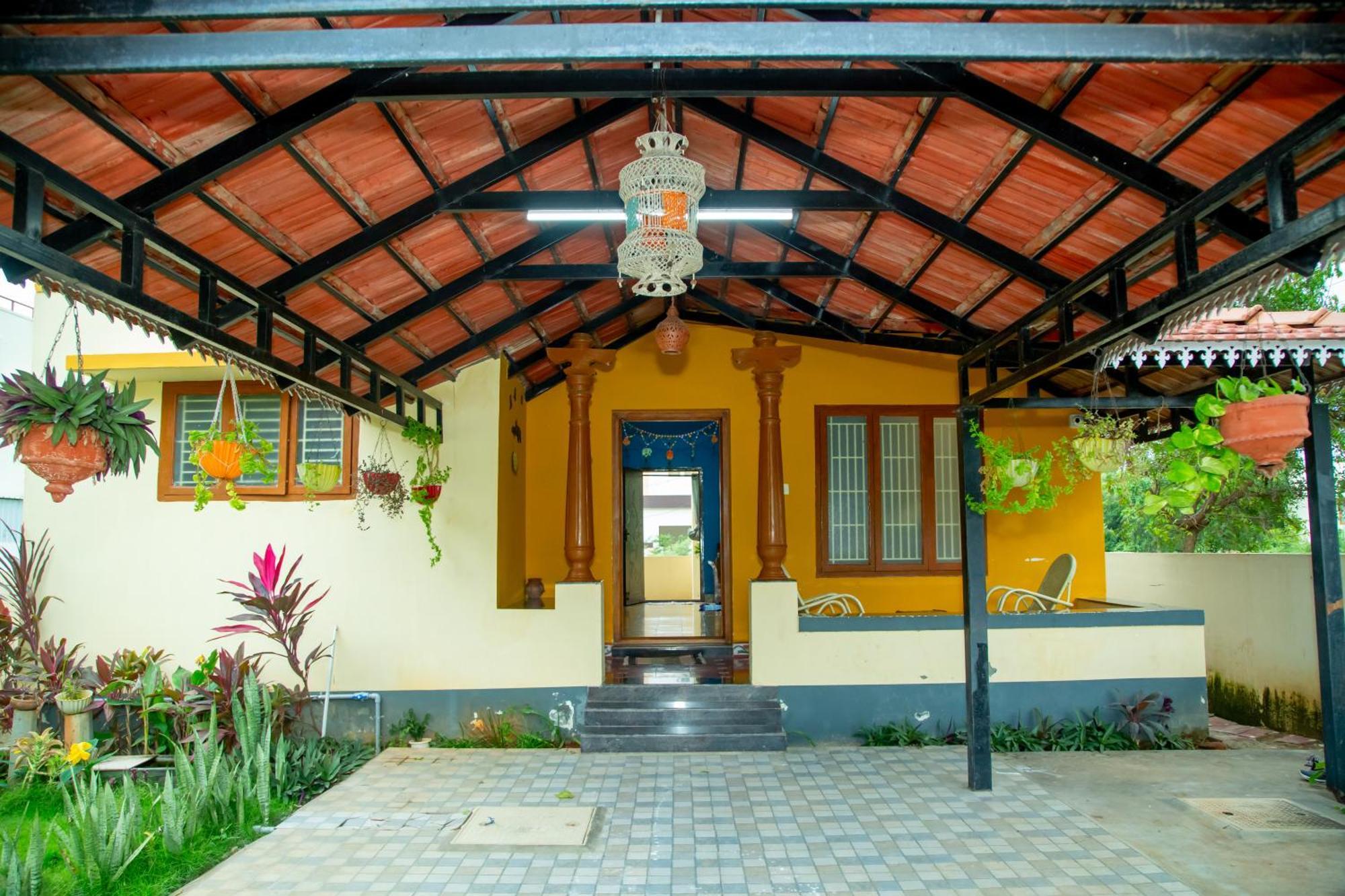A Chettinad Villa In Coimbatore On The Way To Adiyogi And Nearer To Maruthamalai Exteriör bild